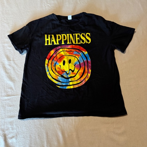 SHEIN Other - Black Happiness Kids‎ T-Shirt Size Youth Size 11-12